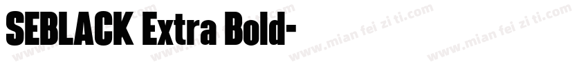SEBLACK Extra Bold字体转换